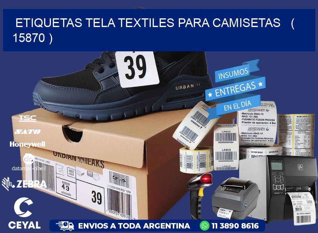 ETIQUETAS TELA TEXTILES PARA CAMISETAS   ( 15870 )