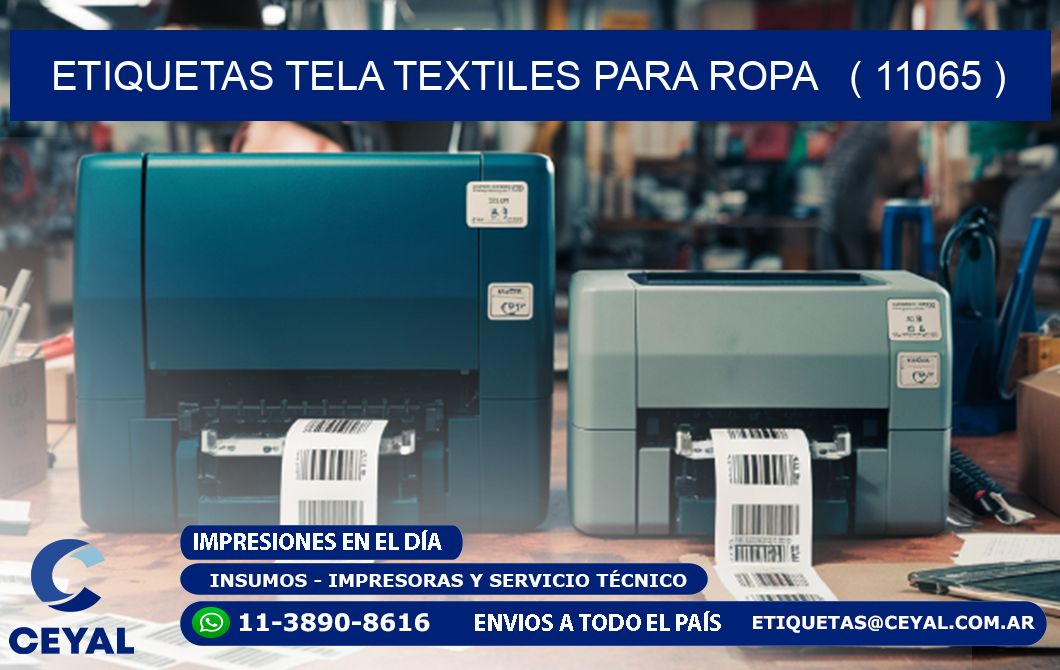 ETIQUETAS TELA TEXTILES PARA ROPA   ( 11065 )