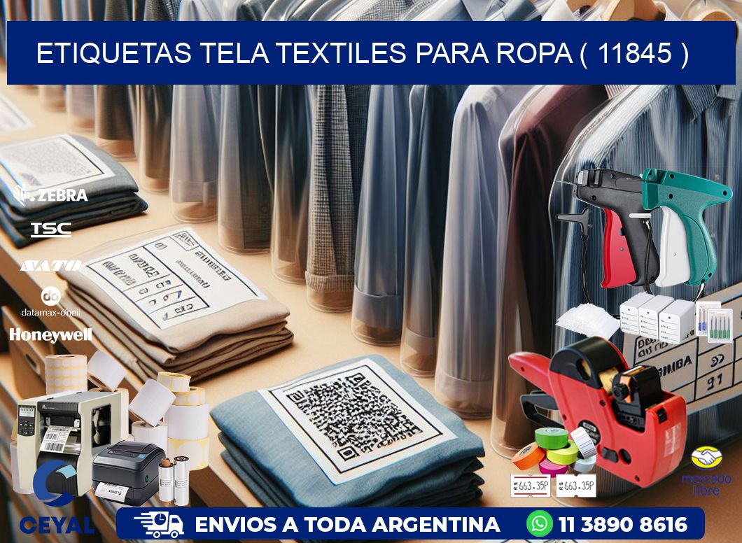 ETIQUETAS TELA TEXTILES PARA ROPA ( 11845 )