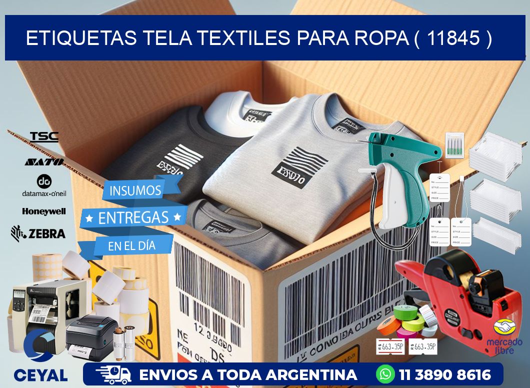 ETIQUETAS TELA TEXTILES PARA ROPA ( 11845 )