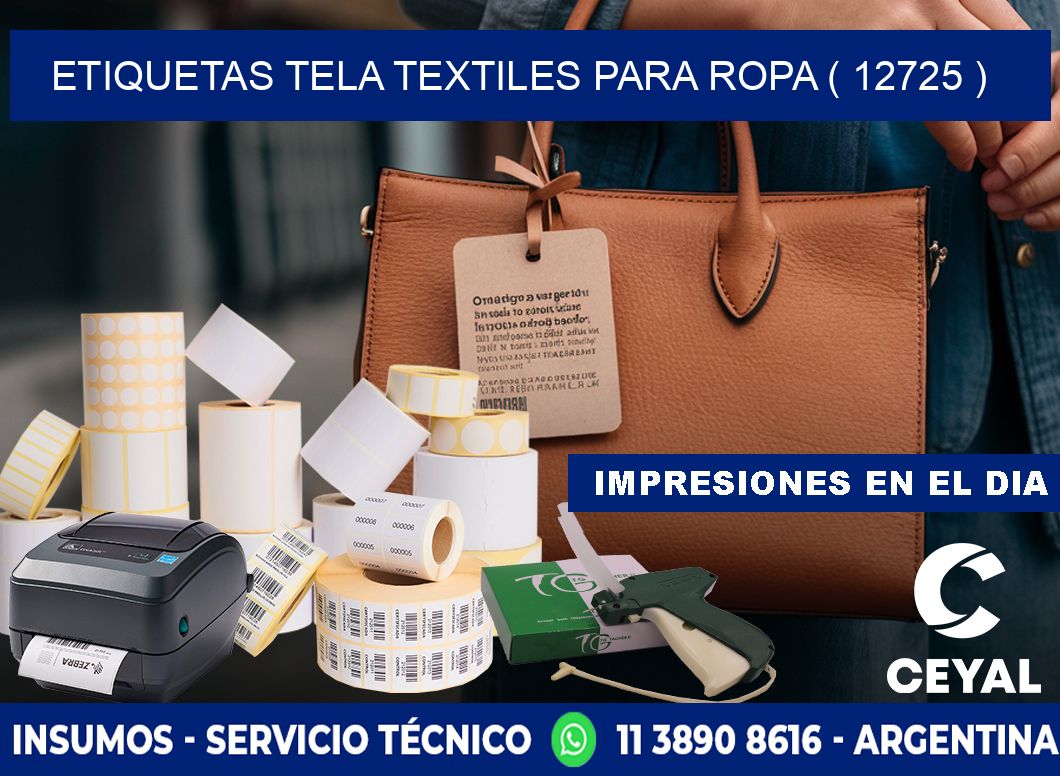 ETIQUETAS TELA TEXTILES PARA ROPA ( 12725 )