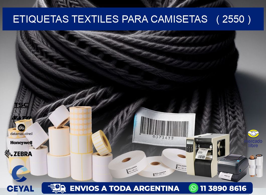 ETIQUETAS TEXTILES PARA CAMISETAS   ( 2550 )