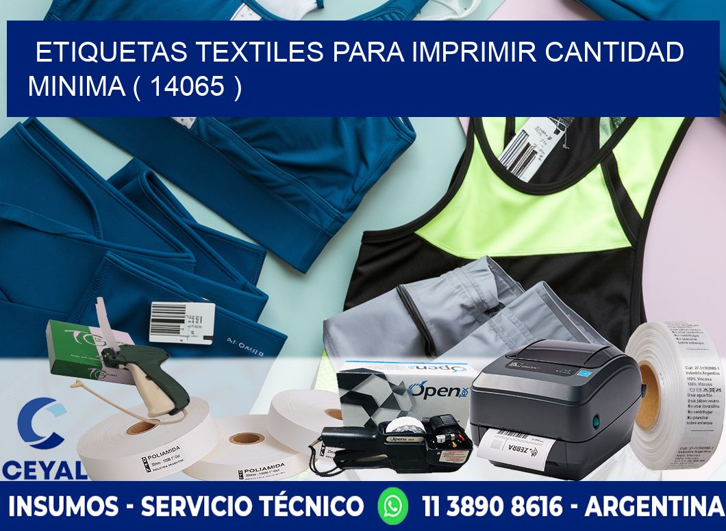 ETIQUETAS TEXTILES PARA IMPRIMIR CANTIDAD MINIMA ( 14065 )
