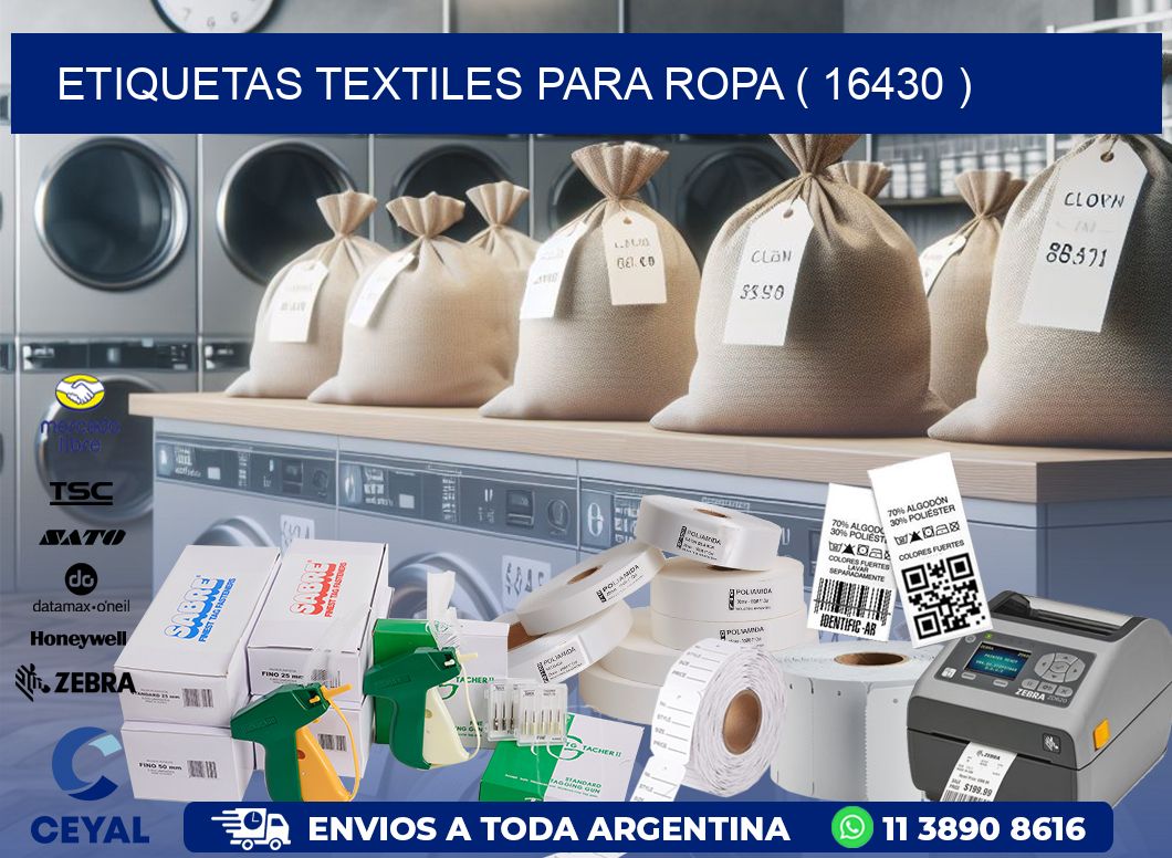 ETIQUETAS TEXTILES PARA ROPA ( 16430 )