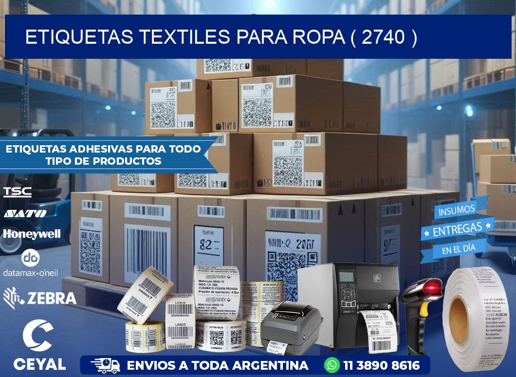 ETIQUETAS TEXTILES PARA ROPA ( 2740 )