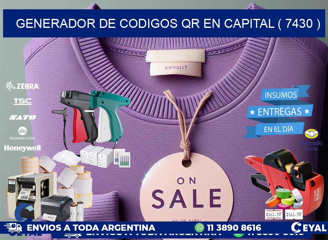 GENERADOR DE CODIGOS QR EN CAPITAL ( 7430 )
