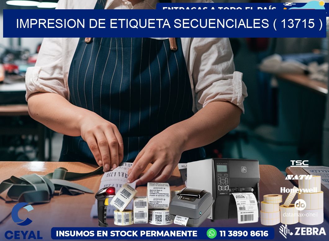 IMPRESION DE ETIQUETA SECUENCIALES ( 13715 )