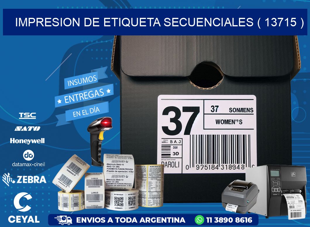 IMPRESION DE ETIQUETA SECUENCIALES ( 13715 )