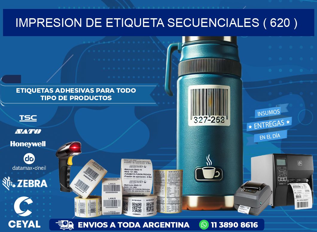 IMPRESION DE ETIQUETA SECUENCIALES ( 620 )