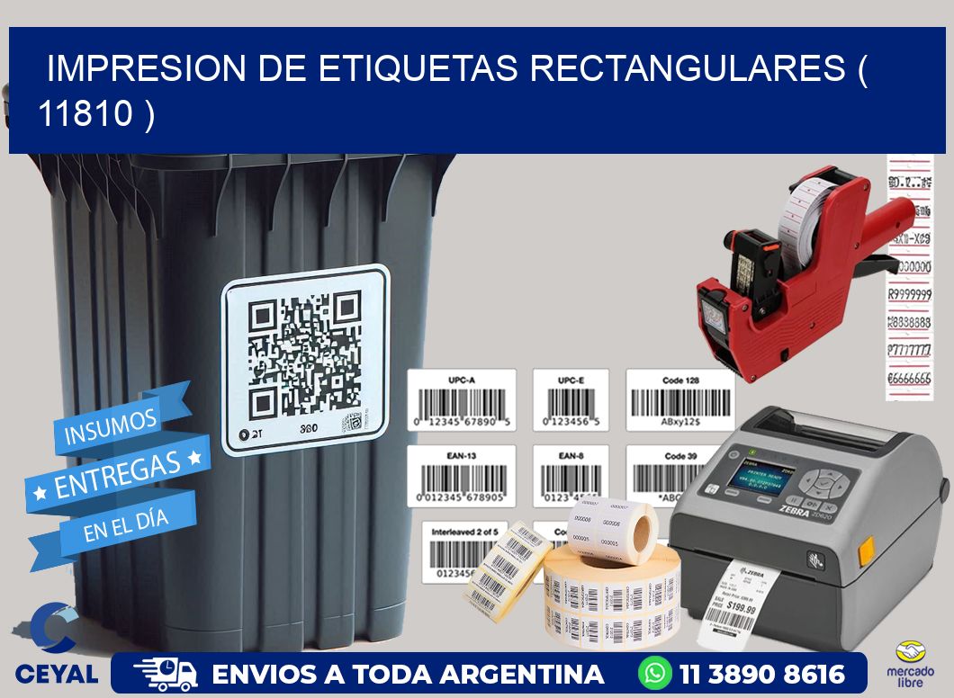 IMPRESION DE ETIQUETAS RECTANGULARES ( 11810 )
