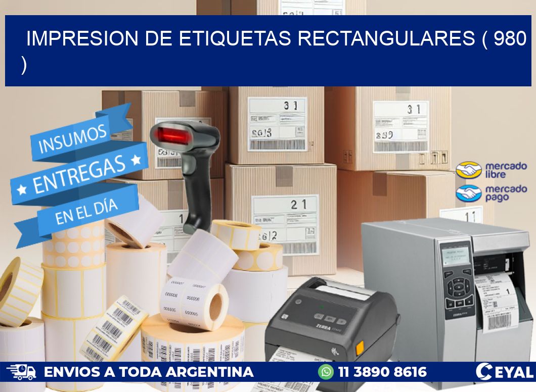 IMPRESION DE ETIQUETAS RECTANGULARES ( 980 )