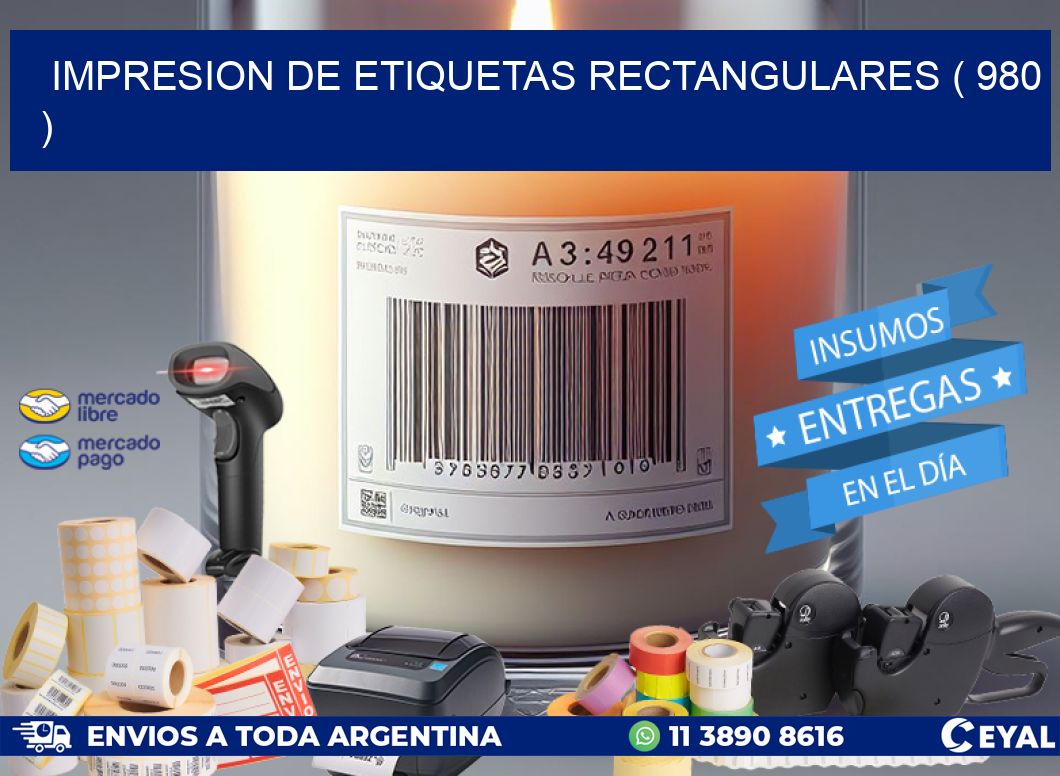 IMPRESION DE ETIQUETAS RECTANGULARES ( 980 )