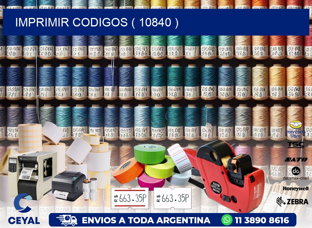 IMPRIMIR CODIGOS ( 10840 )
