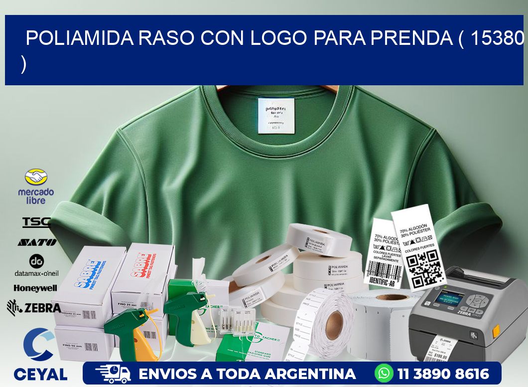 POLIAMIDA RASO CON LOGO PARA PRENDA ( 15380 )