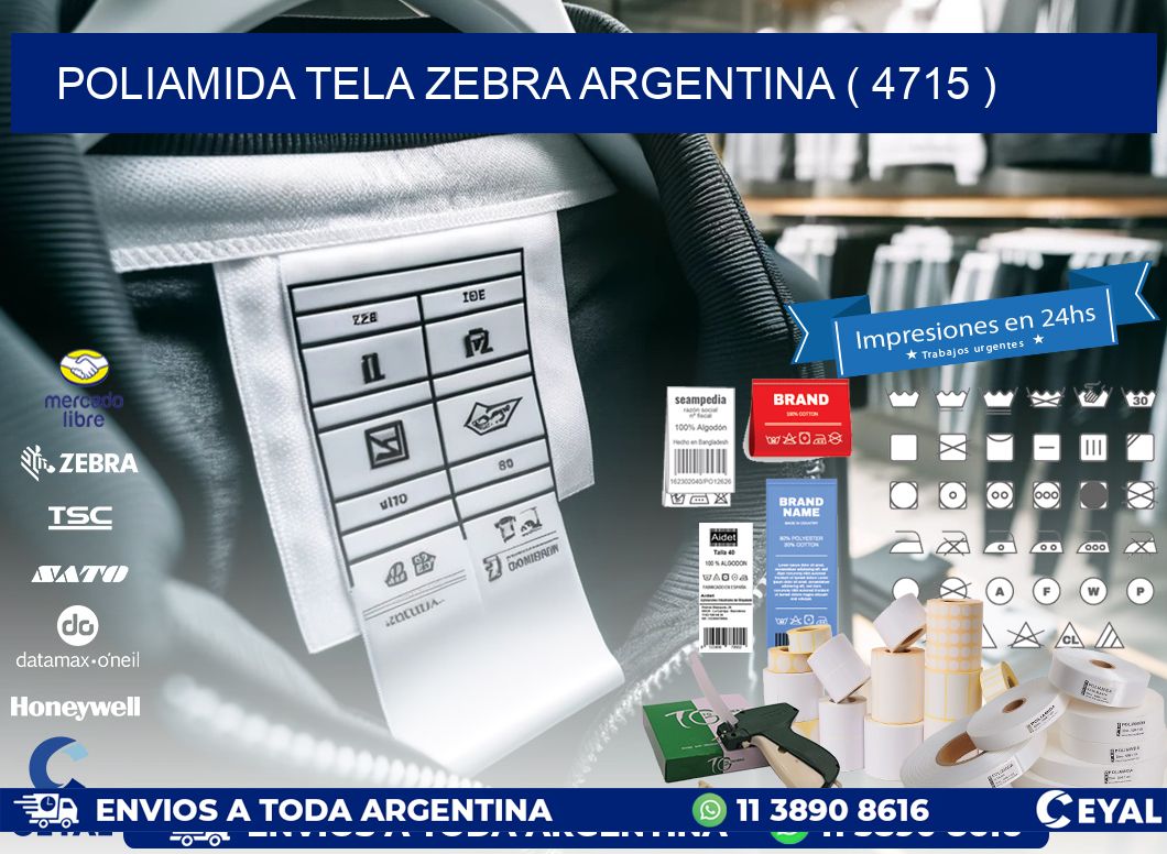 POLIAMIDA TELA ZEBRA ARGENTINA ( 4715 )