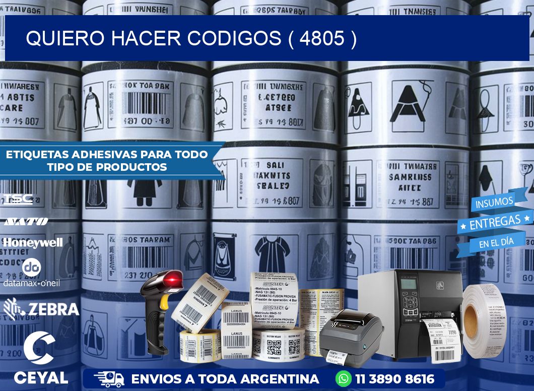 QUIERO HACER CODIGOS ( 4805 )