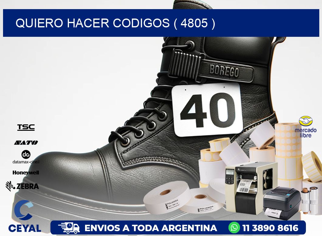 QUIERO HACER CODIGOS ( 4805 )