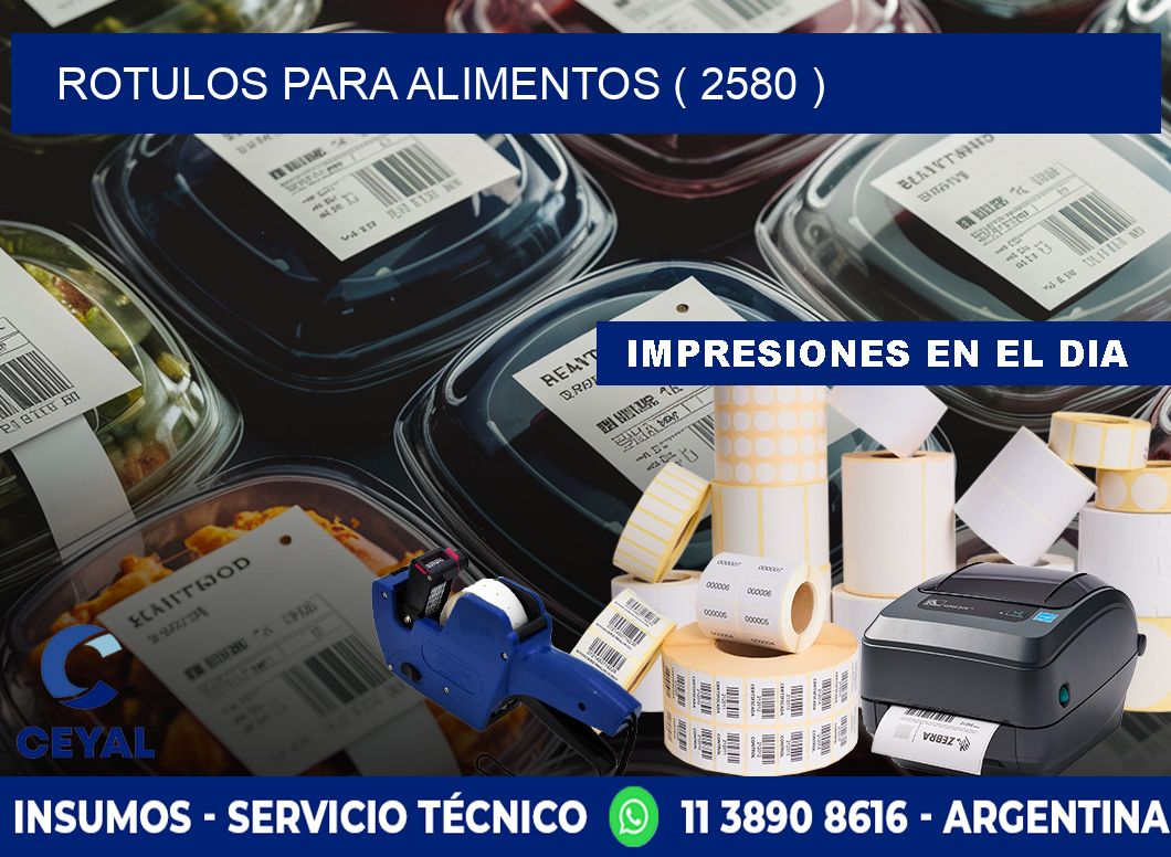 ROTULOS PARA ALIMENTOS ( 2580 )