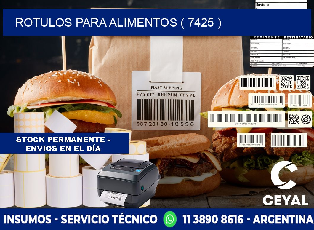 ROTULOS PARA ALIMENTOS ( 7425 )
