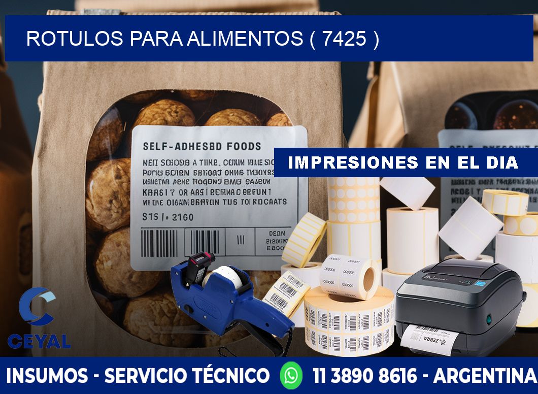 ROTULOS PARA ALIMENTOS ( 7425 )