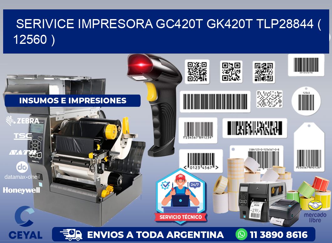 SERIVICE IMPRESORA GC420T GK420T TLP28844 ( 12560 )