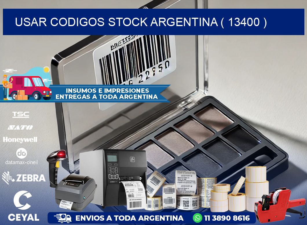 USAR CODIGOS STOCK ARGENTINA ( 13400 )