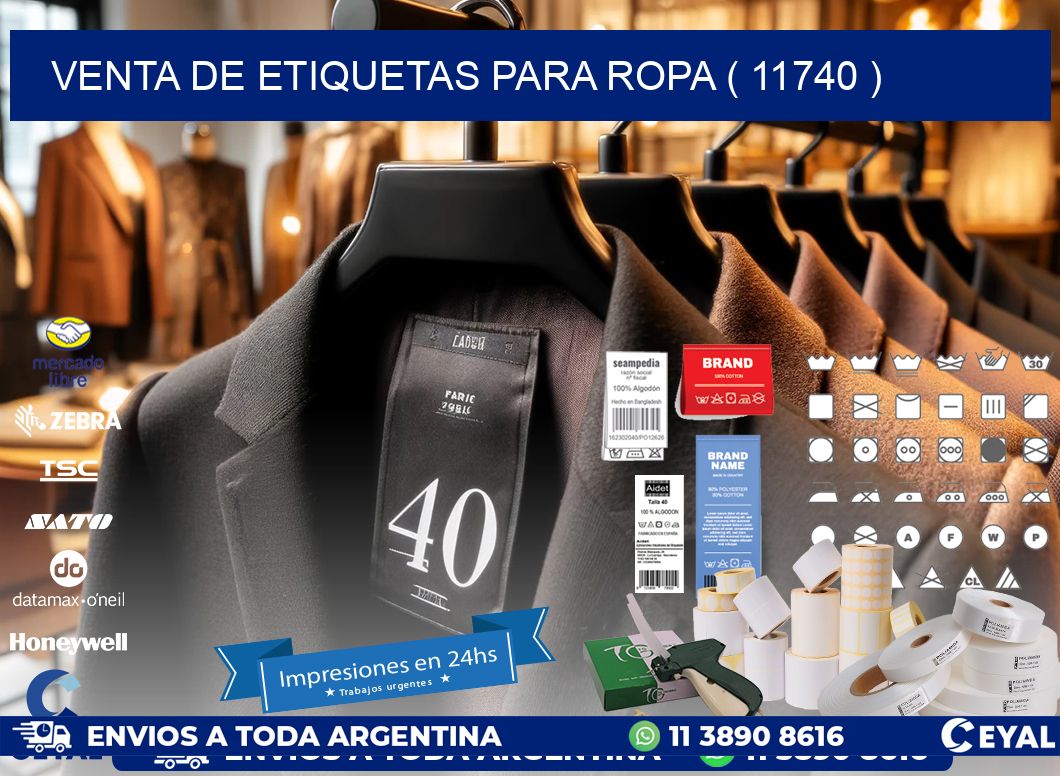 VENTA DE ETIQUETAS PARA ROPA ( 11740 )