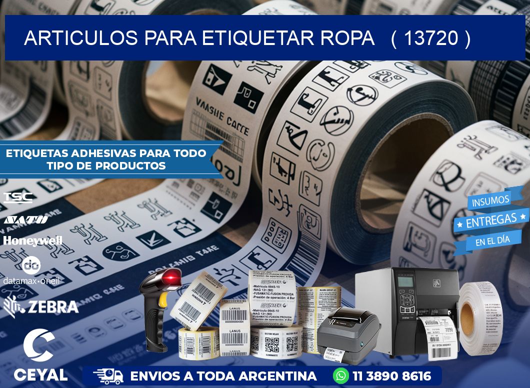 articulos para etiquetar ropa   ( 13720 )