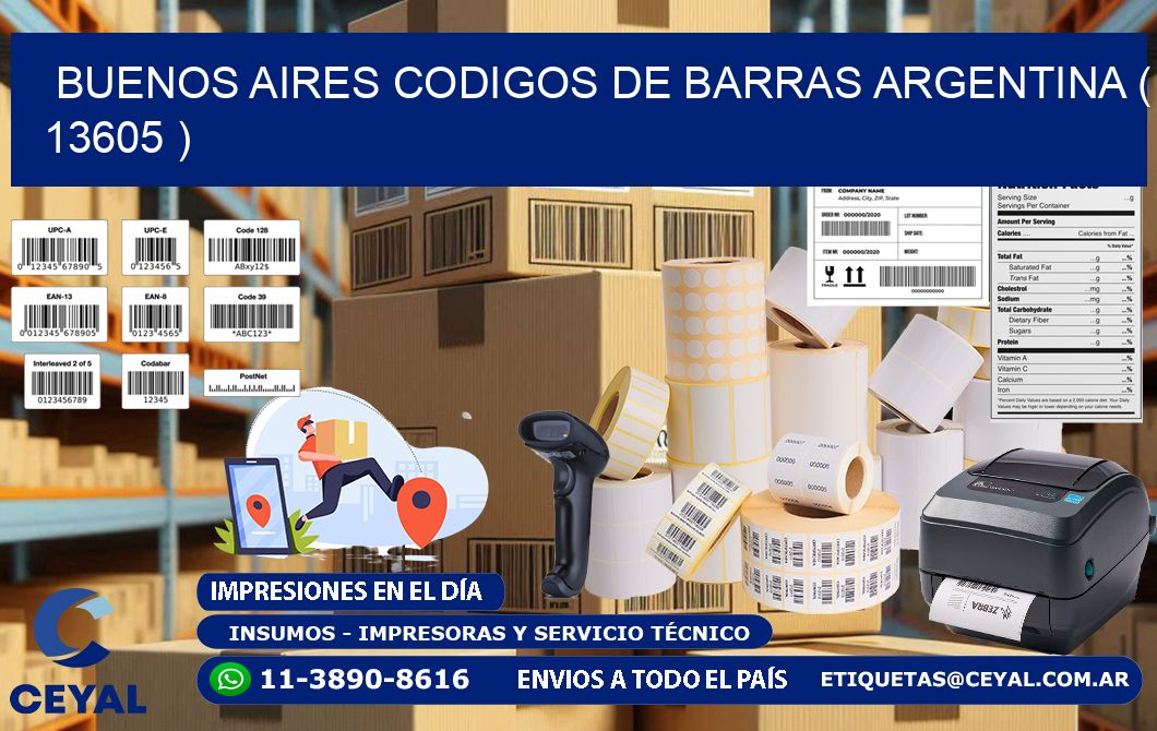 buenos aires codigos de barras argentina ( 13605 )