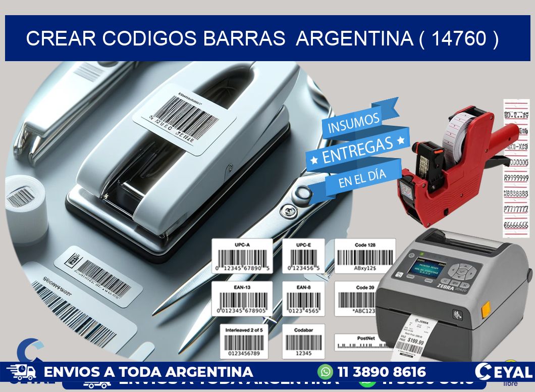 crear codigos barras  argentina ( 14760 )