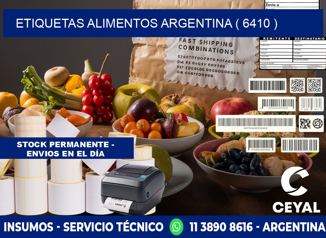 etiquetas alimentos argentina ( 6410 )