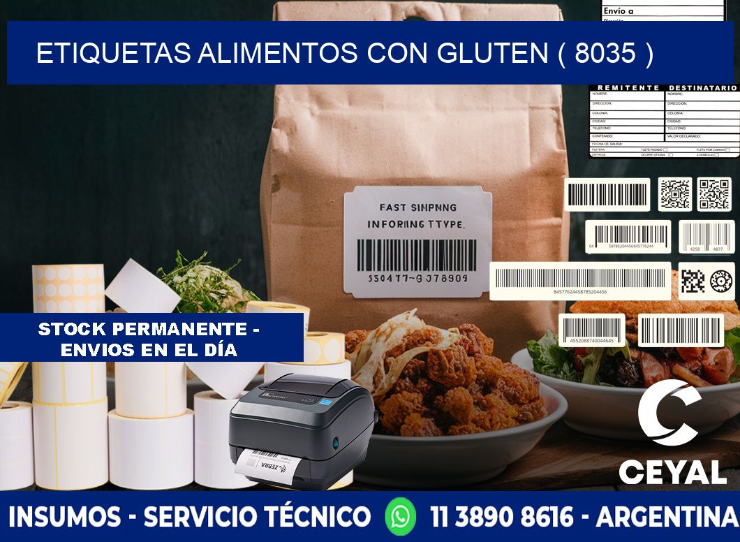 etiquetas alimentos con gluten ( 8035 )