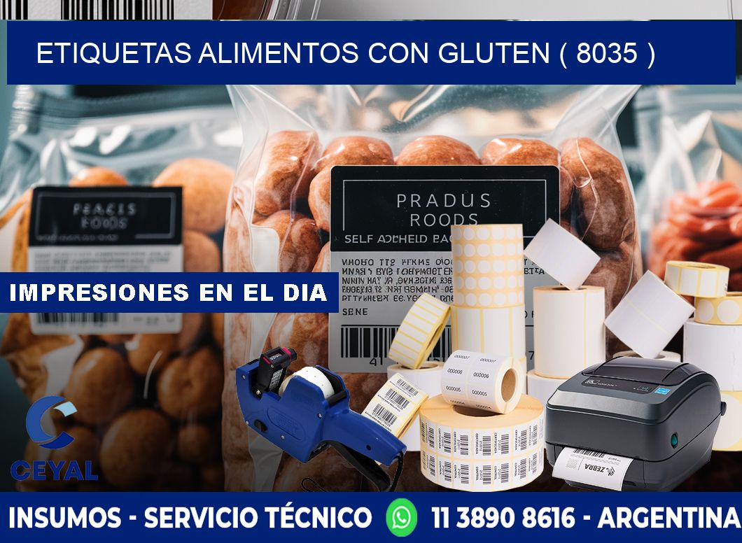 etiquetas alimentos con gluten ( 8035 )