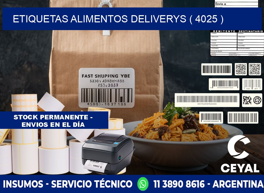 etiquetas alimentos deliverys ( 4025 )