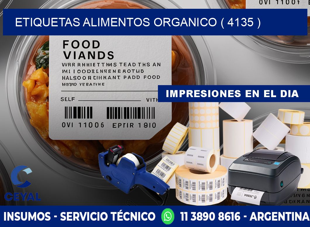 etiquetas alimentos organico ( 4135 )