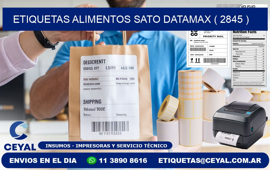etiquetas alimentos sato datamax ( 2845 )