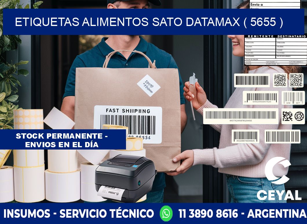 etiquetas alimentos sato datamax ( 5655 )