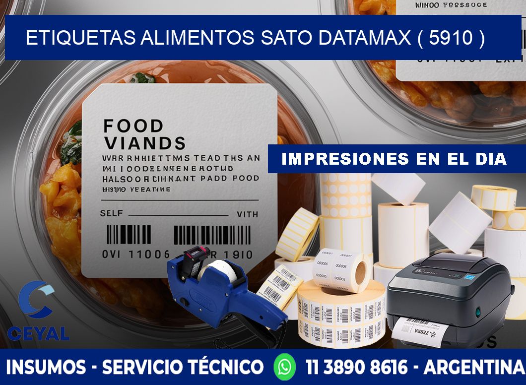 etiquetas alimentos sato datamax ( 5910 )