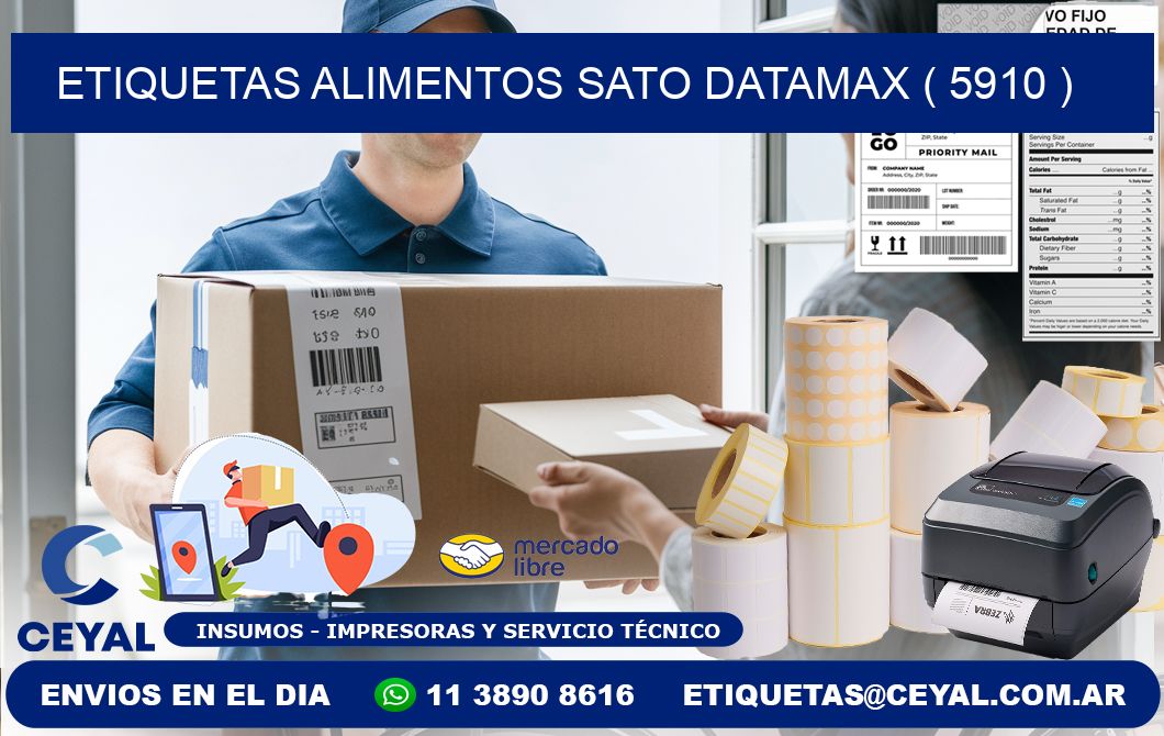 etiquetas alimentos sato datamax ( 5910 )