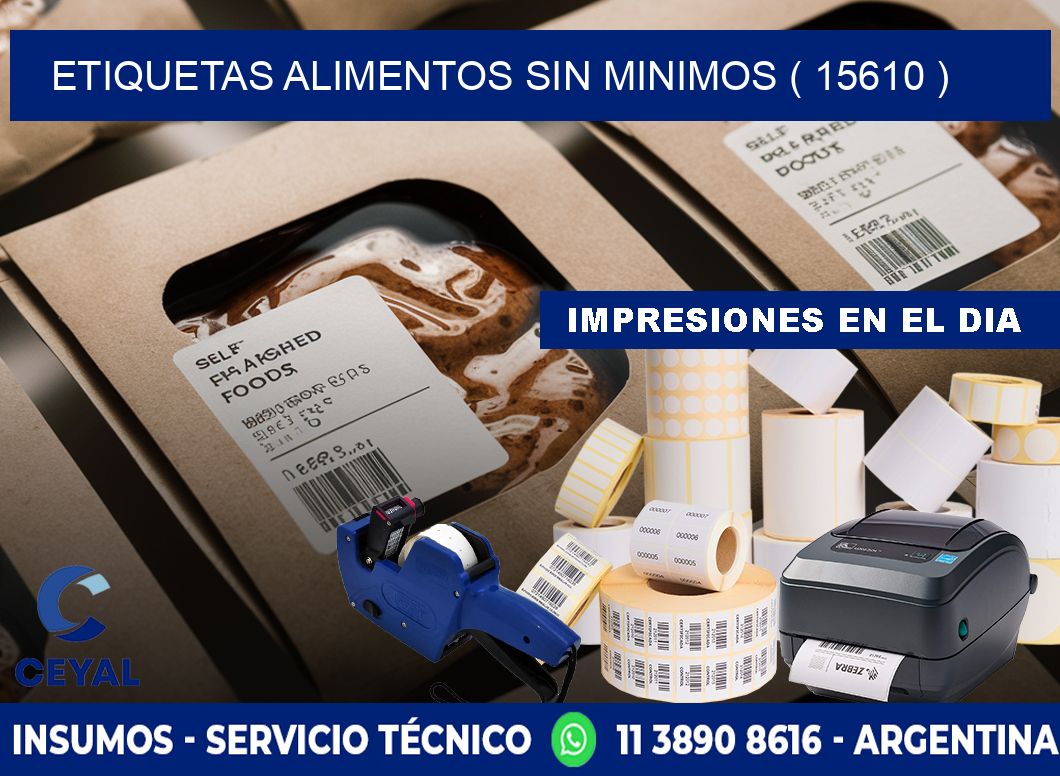 etiquetas alimentos sin minimos ( 15610 )