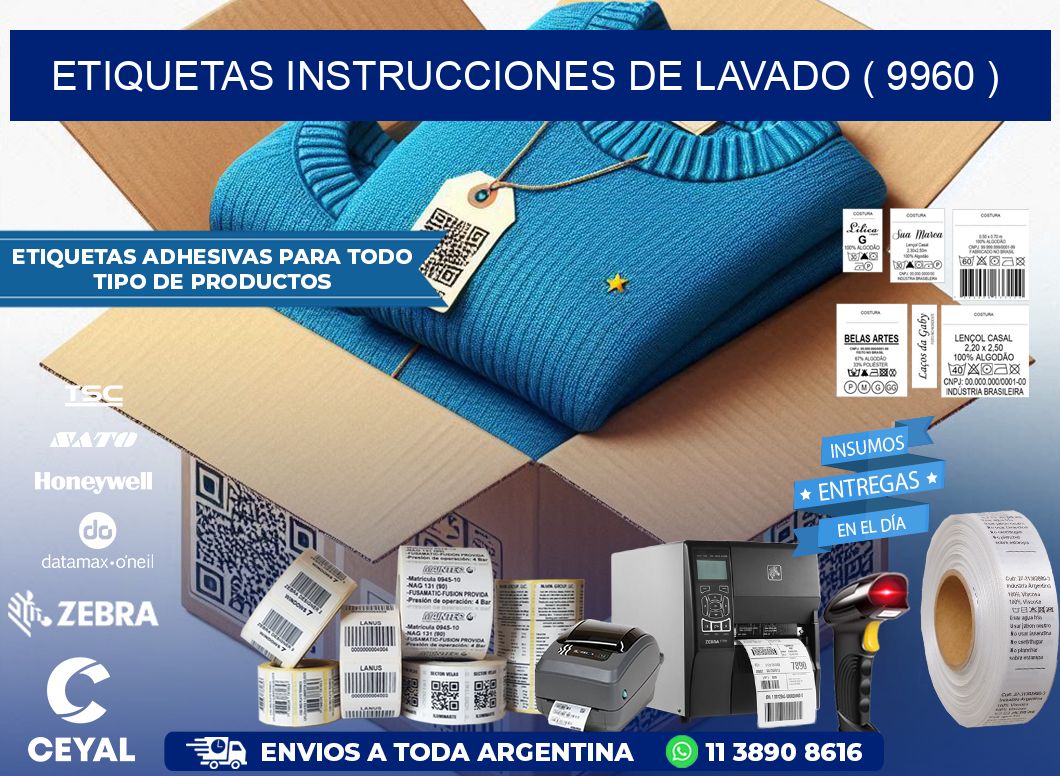 etiquetas instrucciones de lavado ( 9960 )