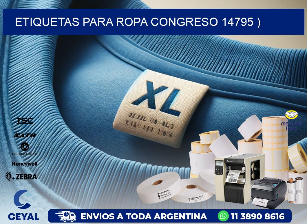 etiquetas para ropa congreso 14795 )