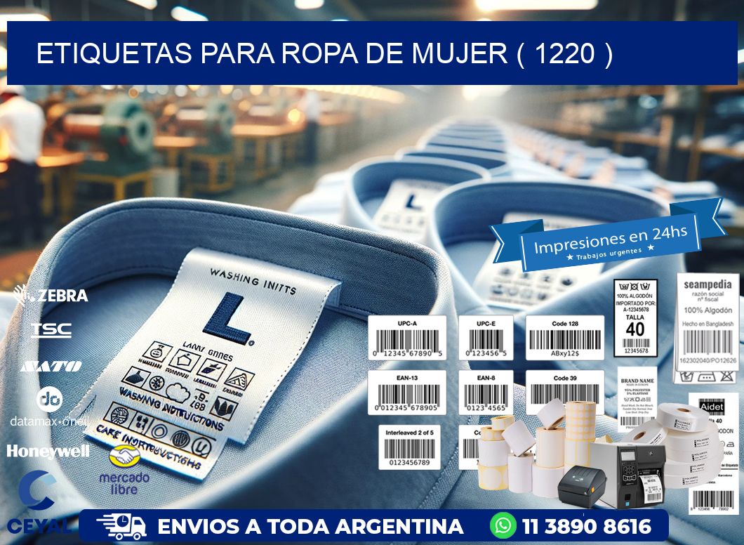 etiquetas para ropa de mujer ( 1220 )