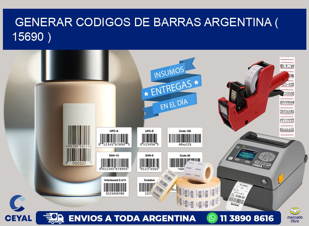 generar codigos de barras argentina ( 15690 )