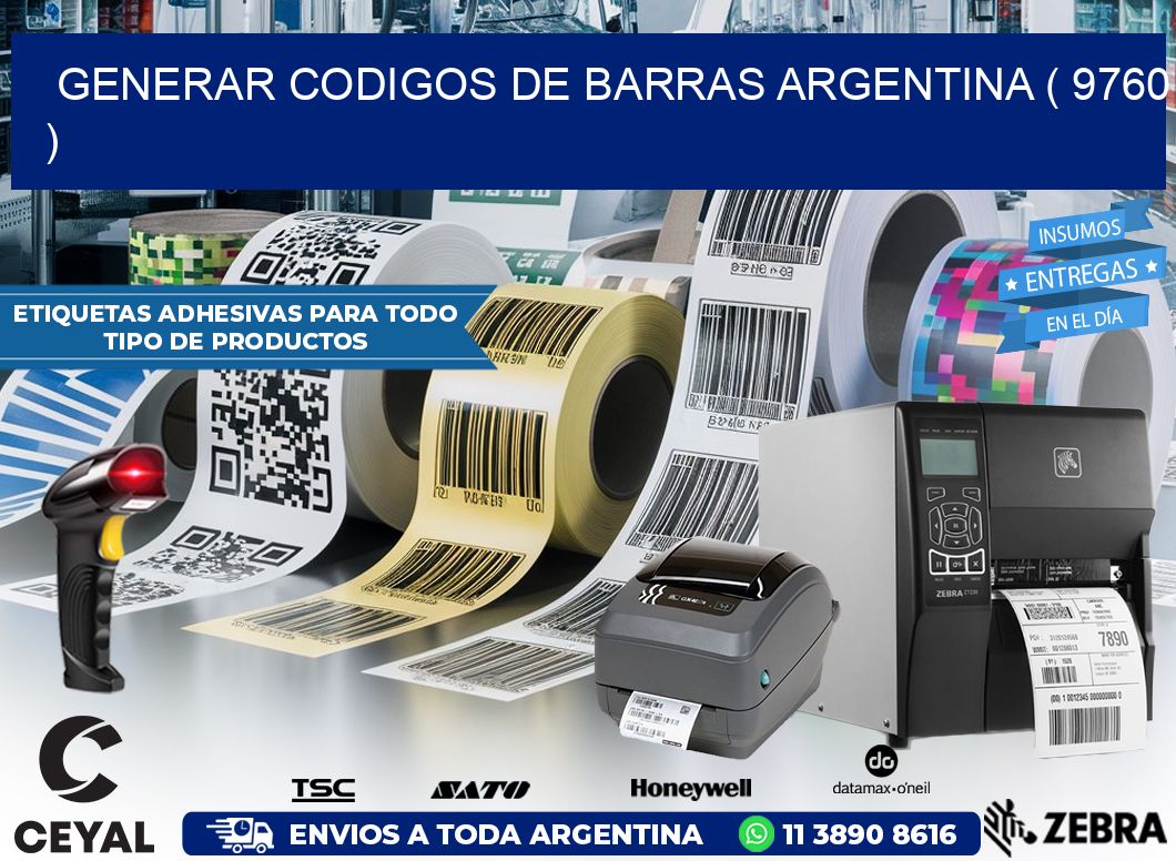 generar codigos de barras argentina ( 9760 )
