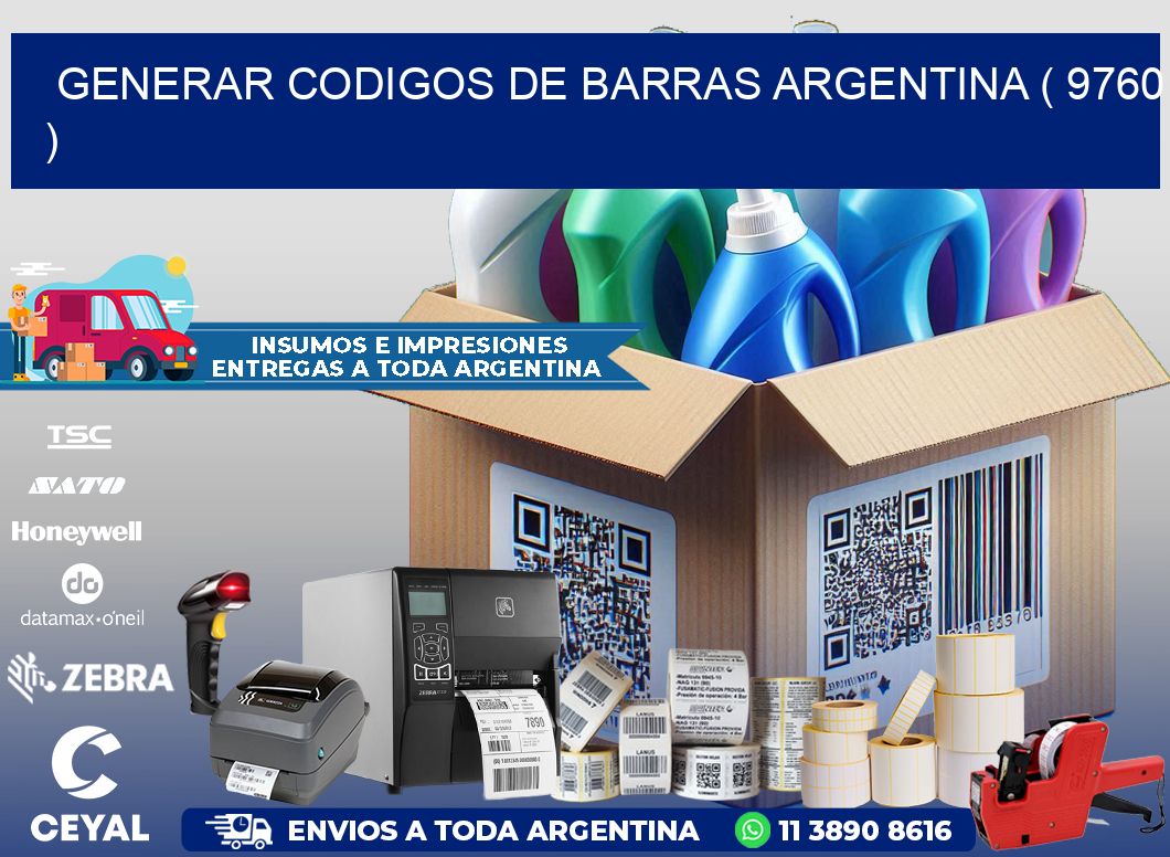 generar codigos de barras argentina ( 9760 )