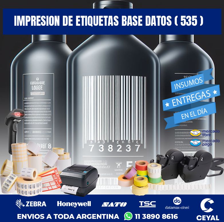 impresion de etiquetas base datos ( 535 )