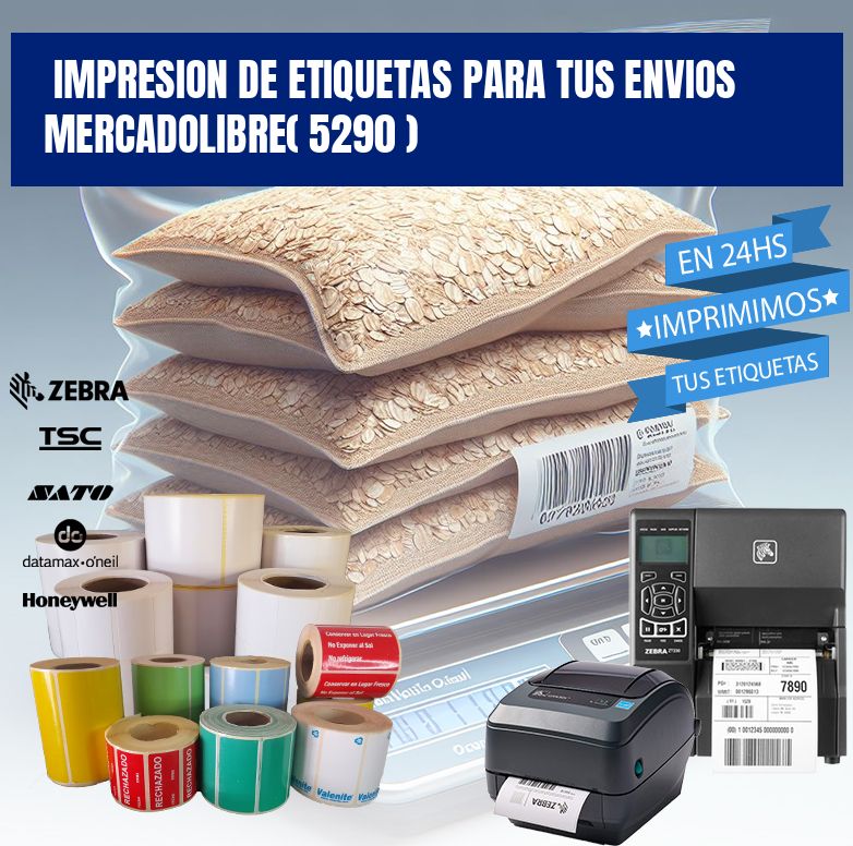 impresion de etiquetas para tus envios mercadolibre( 5290 )