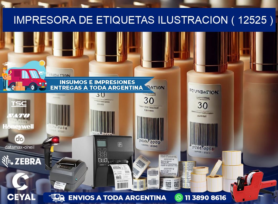 impresora de etiquetas ilustracion ( 12525 )