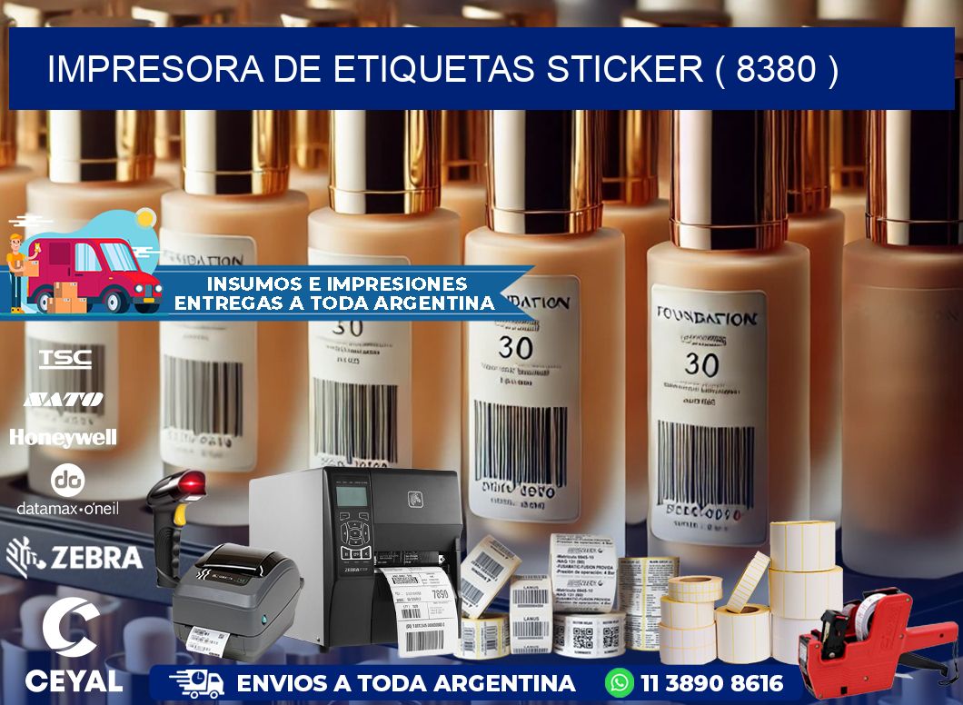 impresora de etiquetas sticker ( 8380 )